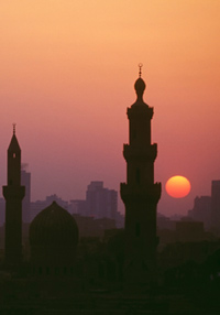 Sunset over Cairo